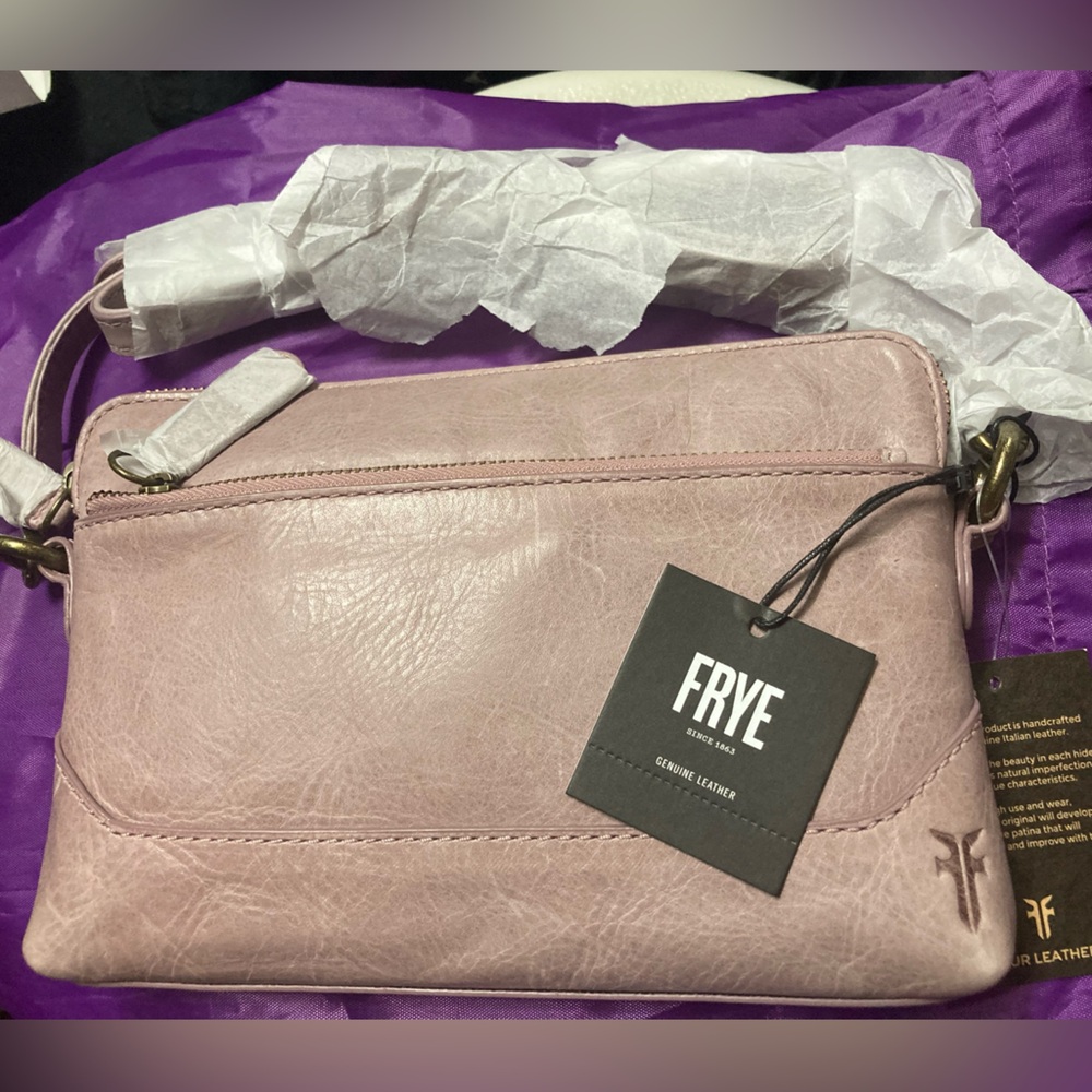 Nwt. Frye Olivia crossbody wallet orchid - Picture 9 of 9